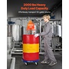 image:imageVEVOR 55 Gallon Heavy Duty Drum Dolly 1250lbs Load Capacity Barrel Dolly Cart Drum Caddy Non Tipping Hand Truck Capacity Dollies with Steel Frame 5 Swivel Casters Wheel for Warehouse Drum Handling4 SwivelBlue