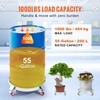 image:imageVEVOR 55 Gallon Heavy Duty Drum Dolly 1250lbs Load Capacity Barrel Dolly Cart Drum Caddy Non Tipping Hand Truck Capacity Dollies with Steel Frame 5 Swivel Casters Wheel for Warehouse Drum Handling4 Swivel