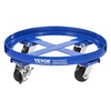 image:imageVEVOR 55 Gallon Heavy Duty Drum Dolly 1250lbs Load Capacity Barrel Dolly Cart Drum Caddy Non Tipping Hand Truck Capacity Dollies with Steel Frame 5 Swivel Casters Wheel for Warehouse Drum Handling4 SwivelBlue