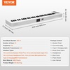 image:imageVEVOR 61 Folding Keyboard Bluetooth amp MIDI Portable Electronic Digital Foldable Piano with Sustain Pedal Touch Sensitive Lighted Keys Bag Rechargeable for Beginners Teens Adults White61 Key White  with Lighted Keys