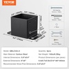 image:imageVEVOR 6x6 Post Base 2 Pcs Inner Size 59x555 inch  150x141 mm Post Brackets Heavy Duty Carbon Steel Decking Posts Wood Posts Brackets for Pavilion Deck Railing Support Deck Base Plate Black6x6 4pc