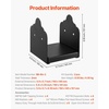 image:imageVEVOR 6x6 Post Base 2 Pcs Inner Size 59x555 inch  150x141 mm Post Brackets Heavy Duty Carbon Steel Decking Posts Wood Posts Brackets for Pavilion Deck Railing Support Deck Base Plate Black6x6 2pc