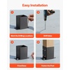 image:imageVEVOR 6x6 Post Base 2 Pcs Inner Size 59x555 inch  150x141 mm Post Brackets Heavy Duty Carbon Steel Decking Posts Wood Posts Brackets for Pavilion Deck Railing Support Deck Base Plate Black4x4 10pc