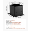 image:imageVEVOR 6x6 Post Base 4 Pcs Inner Size 56x56 inch  142x142 mm Post Brackets Heavy Duty Carbon Steel Decking Posts Wood Posts Brackets for Pavilion Deck Railing Support Deck Base Plate BlackFull Cover 4x4 8pc