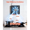 image:imageVEVOR 8 Inch Exhaust Fan 576 CFM High Velocity Wall Mount Vent Fan with OnOff Control Low Consumption Portable Ventilation Extractor for AtticGarageBasementWorkshopKitchen Chicken CoopBlack984 x 984 x 591 in