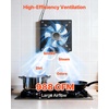 image:imageVEVOR 8 Inch Exhaust Fan 576 CFM High Velocity Wall Mount Vent Fan with OnOff Control Low Consumption Portable Ventilation Extractor for AtticGarageBasementWorkshopKitchen Chicken CoopBlack1181 x 1181 x 630 in
