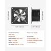 image:imageVEVOR 8 Inch Exhaust Fan 576 CFM High Velocity Wall Mount Vent Fan with OnOff Control Low Consumption Portable Ventilation Extractor for AtticGarageBasementWorkshopKitchen Chicken CoopBlack1181 x 1181 x 630 in