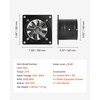 image:imageVEVOR 8 Inch Exhaust Fan 576 CFM High Velocity Wall Mount Vent Fan with OnOff Control Low Consumption Portable Ventilation Extractor for AtticGarageBasementWorkshopKitchen Chicken CoopBlack748 x 748 x 551 in