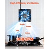image:imageVEVOR 8 Inch Exhaust Fan 576 CFM High Velocity Wall Mount Vent Fan with OnOff Control Low Consumption Portable Ventilation Extractor for AtticGarageBasementWorkshopKitchen Chicken CoopBlack748 x 748 x 551 in