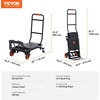 image:imageVEVOR Aluminum Folding Hand Truck 2 in 1 Design 400 lbs Capacity Heavy Duty Industrial Collapsible cart Dolly Cart with Rubber Wheels for Transport and Moving in Warehouse Supermarket Garden300 lbs