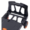 image:imageVEVOR Aluminum Folding Hand Truck 2 in 1 Design 400 lbs Capacity Heavy Duty Industrial Collapsible cart Dolly Cart with Rubber Wheels for Transport and Moving in Warehouse Supermarket Garden300 lbs