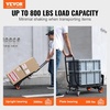 image:imageVEVOR Aluminum Folding Hand Truck 2 in 1 Design 400 lbs Capacity Heavy Duty Industrial Collapsible cart Dolly Cart with Rubber Wheels for Transport and Moving in Warehouse Supermarket Garden300 lbs