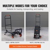 image:imageVEVOR Aluminum Folding Hand Truck 2 in 1 Design 400 lbs Capacity Heavy Duty Industrial Collapsible cart Dolly Cart with Rubber Wheels for Transport and Moving in Warehouse Supermarket Garden300 lbs