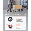 image:imageVEVOR Aluminum Folding Hand Truck 2 in 1 Design 400 lbs Capacity Heavy Duty Industrial Collapsible cart Dolly Cart with Rubber Wheels for Transport and Moving in Warehouse Supermarket Garden1000 lbs