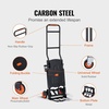 image:imageVEVOR Aluminum Folding Hand Truck 2 in 1 Design 400 lbs Capacity Heavy Duty Industrial Collapsible cart Dolly Cart with Rubber Wheels for Transport and Moving in Warehouse Supermarket Garden300 lbs