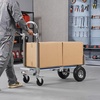image:imageVEVOR Aluminum Folding Hand Truck 2 in 1 Design 400 lbs Capacity Heavy Duty Industrial Collapsible cart Dolly Cart with Rubber Wheels for Transport and Moving in Warehouse Supermarket Garden1000 lbs