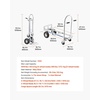 image:imageVEVOR Aluminum Folding Hand Truck 2 in 1 Design 400 lbs Capacity Heavy Duty Industrial Collapsible cart Dolly Cart with Rubber Wheels for Transport and Moving in Warehouse Supermarket Garden1000 lbs