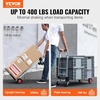 image:imageVEVOR Aluminum Folding Hand Truck 2 in 1 Design 400 lbs Capacity Heavy Duty Industrial Collapsible cart Dolly Cart with Rubber Wheels for Transport and Moving in Warehouse Supermarket Garden400 lbs