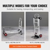 image:imageVEVOR Aluminum Folding Hand Truck 2 in 1 Design 400 lbs Capacity Heavy Duty Industrial Collapsible cart Dolly Cart with Rubber Wheels for Transport and Moving in Warehouse Supermarket Garden400 lbs