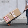 image:imageVEVOR Aluminum Folding Hand Truck 2 in 1 Design 400 lbs Capacity Heavy Duty Industrial Collapsible cart Dolly Cart with Rubber Wheels for Transport and Moving in Warehouse Supermarket Garden300 lbs