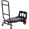 image:imageVEVOR Aluminum Folding Hand Truck 2 in 1 Design 400 lbs Capacity Heavy Duty Industrial Collapsible cart Dolly Cart with Rubber Wheels for Transport and Moving in Warehouse Supermarket Garden300 lbs