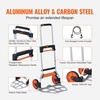 image:imageVEVOR Aluminum Truck 2 in 1 800 lbs Load Capacity Heavy Duty Industrial Convertible Folding Hand Truck and Dolly Utility Cart Converts from Hand Truck to Platform Cart with Rubber Wheels275 lbs