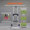 image:imageVEVOR Aluminum Truck 2 in 1 800 lbs Load Capacity Heavy Duty Industrial Convertible Folding Hand Truck and Dolly Utility Cart Converts from Hand Truck to Platform Cart with Rubber Wheels176 lbs