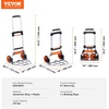 image:imageVEVOR Aluminum Truck 2 in 1 800 lbs Load Capacity Heavy Duty Industrial Convertible Folding Hand Truck and Dolly Utility Cart Converts from Hand Truck to Platform Cart with Rubber Wheels275 lbs