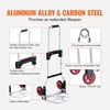 image:imageVEVOR Aluminum Truck 2 in 1 800 lbs Load Capacity Heavy Duty Industrial Convertible Folding Hand Truck and Dolly Utility Cart Converts from Hand Truck to Platform Cart with Rubber Wheels176 lbs