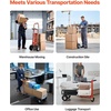 image:imageVEVOR Aluminum Truck 2 in 1 800 lbs Load Capacity Heavy Duty Industrial Convertible Folding Hand Truck and Dolly Utility Cart Converts from Hand Truck to Platform Cart with Rubber Wheels1000 lbs