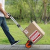 image:imageVEVOR Aluminum Truck 2 in 1 800 lbs Load Capacity Heavy Duty Industrial Convertible Folding Hand Truck and Dolly Utility Cart Converts from Hand Truck to Platform Cart with Rubber Wheels309 lbs