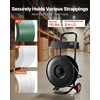 image:imageVEVOR Banding Strapping Cart Fit for PETPPPolyester Strapping Coils with 8 inches Core Size Heavy Duty Strapping Dispenser Equipped with Upgrade Brake System Builtin Spacious Tray for ToolsNEW8 Core