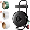 image:imageVEVOR Banding Strapping Cart Fit for PETPPPolyester Strapping Coils with 8 inches Core Size Heavy Duty Strapping Dispenser Equipped with Upgrade Brake System Builtin Spacious Tray for ToolsNEW8 Core