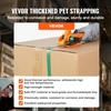 image:imageVEVOR Banding Strapping Kit Heavy Duty Banding Sealer Tool with 1500 ft PET Band 450 Metal Seals 150 Corner Protectors amp Gloves Plastic Pallet Packaging Strapping Kit for WarehouseShippingMovingPET 58x999 4PC Set