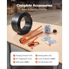 image:imageVEVOR Banding Strapping Kit Heavy Duty Banding Sealer Tool with 1500 ft PET Band 450 Metal Seals 150 Corner Protectors amp Gloves Plastic Pallet Packaging Strapping Kit for WarehouseShippingMovingPET 58x2000 6PC Set