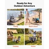 image:imageVEVOR Beach Fishing Cart 200 lbs Load Capacity Fish and Marine Cart with Two 11 Big Wheels Rubber Balloon Tires for Sand HeavyDuty Steel Pier Wagon Trolley with 7 Rod Holders for Fishing Picnic2 11 Rubber Tires  200 lbs