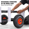 image:imageVEVOR Beach Fishing Cart 200 lbs Load Capacity Fish and Marine Cart with Two 11 Big Wheels Rubber Balloon Tires for Sand HeavyDuty Steel Pier Wagon Trolley with 7 Rod Holders for Fishing Picnic2 11 Rubber Tires