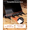 image:imageVEVOR Bucket Tooth Bar452 in Heavy Duty 6 Teeth Tractor Bucket Bar for Tractor Loader Skidsteer 4560 lbs Load Capacity Bolt On Teeth Bars for Buckets Protection Efficient amp Soil Excavation46in