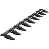 image:imageVEVOR Bucket Tooth Bar452 in Heavy Duty 6 Teeth Tractor Bucket Bar for Tractor Loader Skidsteer 4560 lbs Load Capacity Bolt On Teeth Bars for Buckets Protection Efficient amp Soil Excavation72in