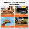 image:imageVEVOR Bucket Tooth Bar452 in Heavy Duty 6 Teeth Tractor Bucket Bar for Tractor Loader Skidsteer 4560 lbs Load Capacity Bolt On Teeth Bars for Buckets Protection Efficient amp Soil Excavation72in