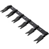 image:imageVEVOR Bucket Tooth Bar452 in Heavy Duty 6 Teeth Tractor Bucket Bar for Tractor Loader Skidsteer 4560 lbs Load Capacity Bolt On Teeth Bars for Buckets Protection Efficient amp Soil Excavation45in