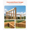 image:imageVEVOR Concealed Joist Hanger 2x4 Outdoor Accent ConcealedFlange Pack of 24 Concealed Joist Bracket Q235 Steel Plate PowderCoated Concealed Face Mount Joist Hanger Inner 1636in for Beam Swing2x4 Inch 193x362 24 Pcs