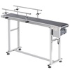 image:imageVEVOR Conveyor 59 x 236 Inch Table Heavy Duty Stainless Steel Motorized Belt for Inkjet Coding Applications Powered PVC AntiStatic Adjustable Speed Double Guardrail59 x 157 inch