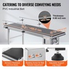 image:imageVEVOR Conveyor 59 x 236 Inch Table Heavy Duty Stainless Steel Motorized Belt for Inkjet Coding Applications Powered PVC AntiStatic Adjustable Speed Double Guardrail59 x 197 inch