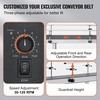 image:imageVEVOR Conveyor 59 x 236 Inch Table Heavy Duty Stainless Steel Motorized Belt for Inkjet Coding Applications Powered PVC AntiStatic Adjustable Speed Double Guardrail59 x 197 inch