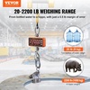 image:imageVEVOR Crane Scale Hanging Scale Industrial Heavy Duty Digital Crane Scale with Remote Control Cast Aluminum Case amp LED Screen 2200 lbs1000 kgHigh Precision for Construction Factory Farm2200BLS