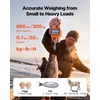 image:imageVEVOR Digital Crane Scale 660 lbs300 kg Industrial Heavy Duty Hanging Scale with Cast Aluminum Case amp LCD Screen Handheld Mini Crane with Hooks for Farm Hunting Fishing Outdoor Garage OrangeOrange