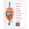 image:imageVEVOR Digital Crane Scale 660 lbs300 kg Industrial Heavy Duty Hanging Scale with Cast Aluminum Case amp LCD Screen Handheld Mini Crane with Hooks for Farm Hunting Fishing Outdoor Garage OrangeOrange