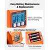 image:imageVEVOR Digital Crane Scale 660 lbs300 kg Industrial Heavy Duty Hanging Scale with Cast Aluminum Case amp LCD Screen Handheld Mini Crane with Hooks for Farm Hunting Fishing Outdoor Garage OrangeOrange