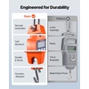 image:imageVEVOR Digital Crane Scale 660 lbs300 kg Industrial Heavy Duty Hanging Scale with Cast Aluminum Case amp LCD Screen Handheld Mini Crane with Hooks for Farm Hunting Fishing Outdoor Garage OrangeOrange